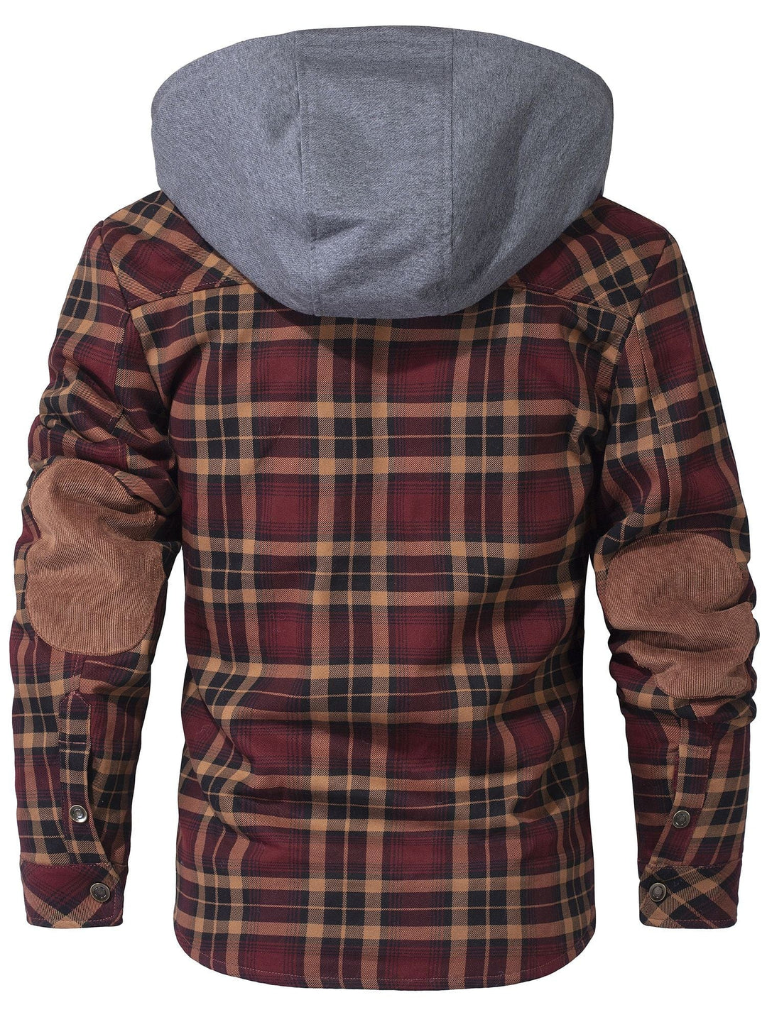 Men's Hooded Checkered Jacket