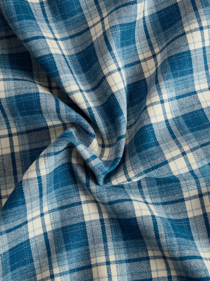 Women's Chic Checkered Shirt Dress