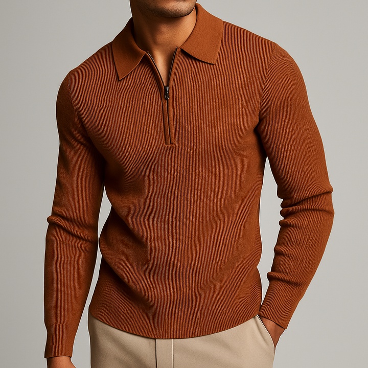 Elegant Men's Quarter-Zip Pullover