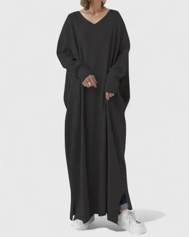 Women's Maxi Dress with Long Sleeves
