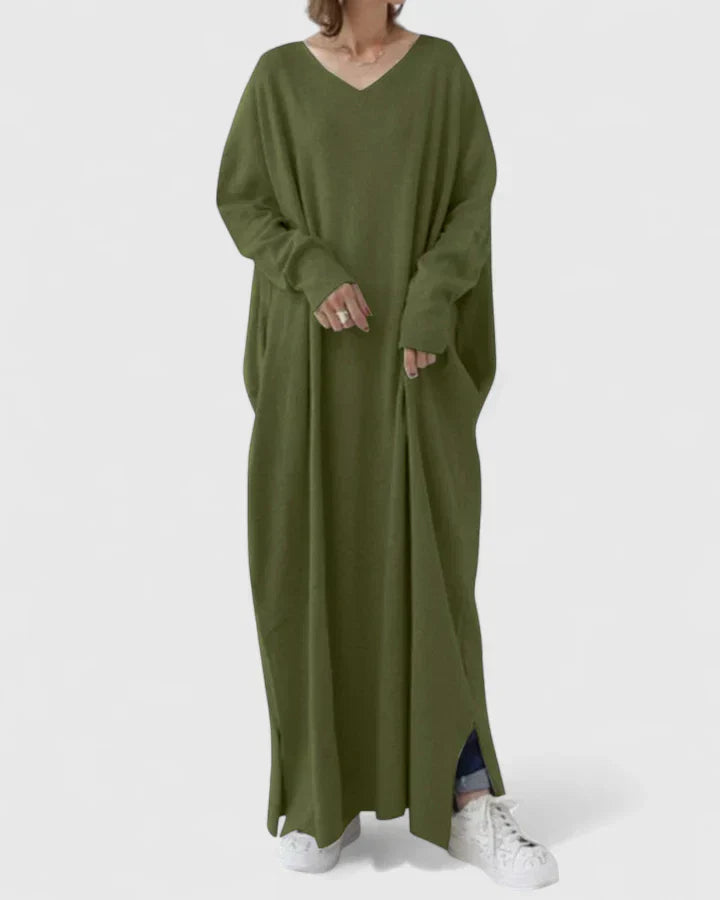 Women's Maxi Dress with Long Sleeves