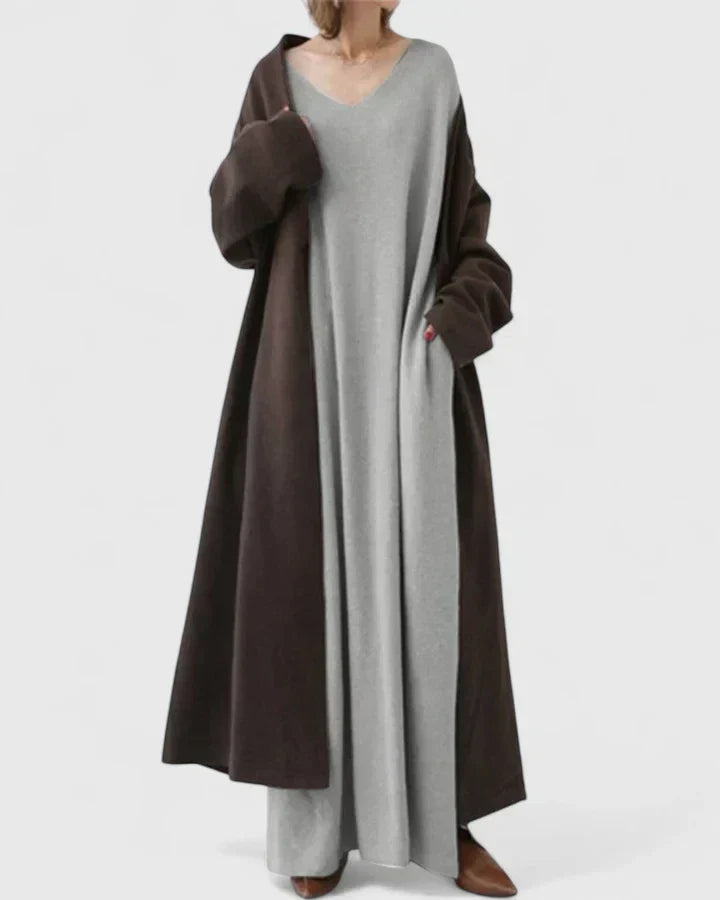 Women's Maxi Dress with Long Sleeves