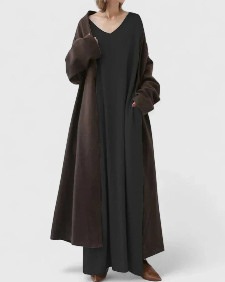 Women's Maxi Dress with Long Sleeves