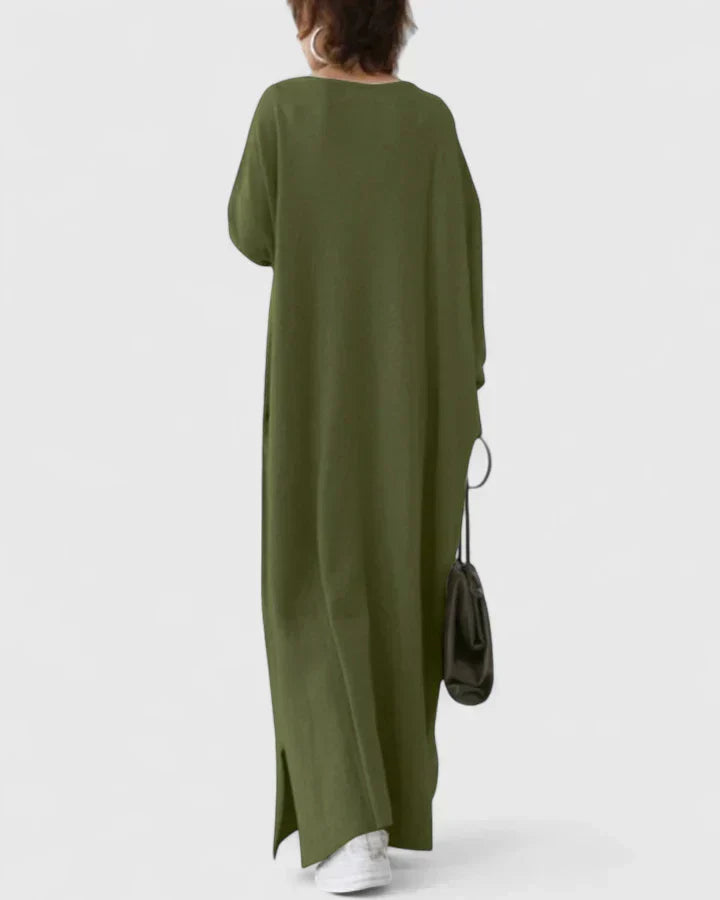 Women's Maxi Dress with Long Sleeves