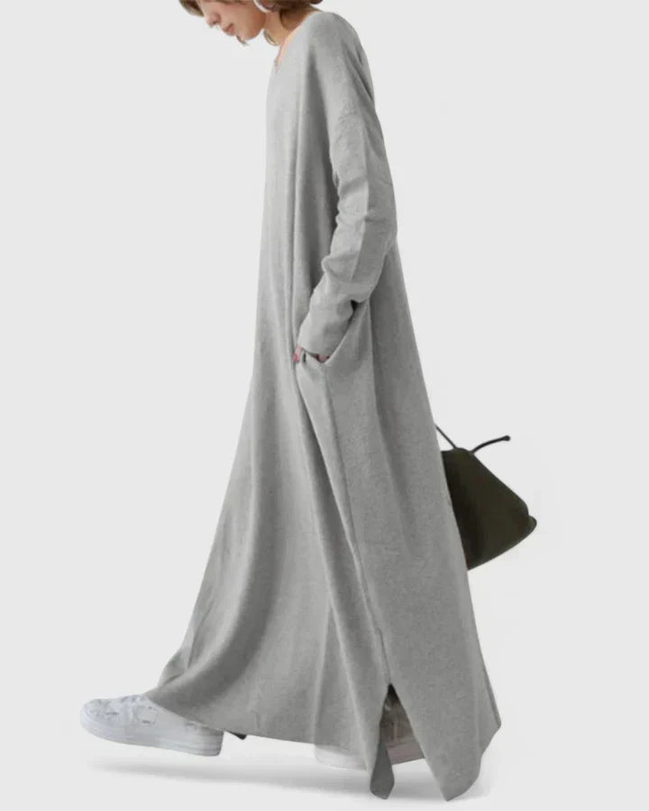 Women's Maxi Dress with Long Sleeves