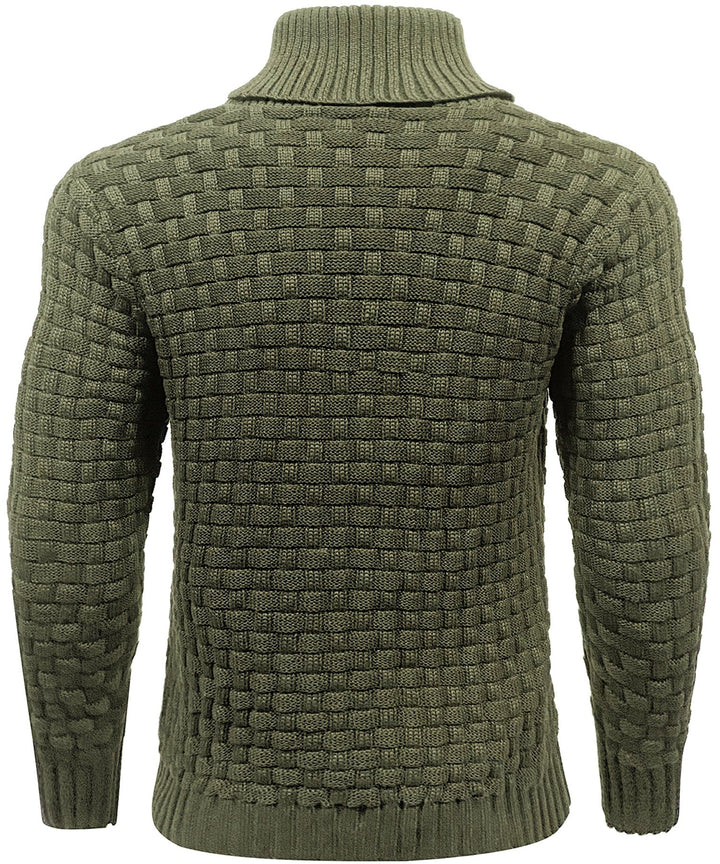 Classic Men's Sweater with Ribbed Cuffs