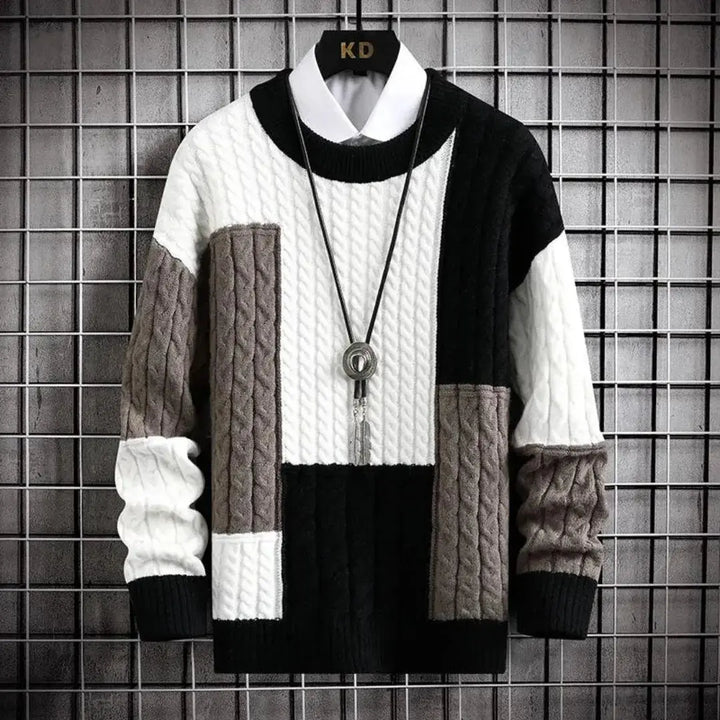 Men's Knitted Long Pullover