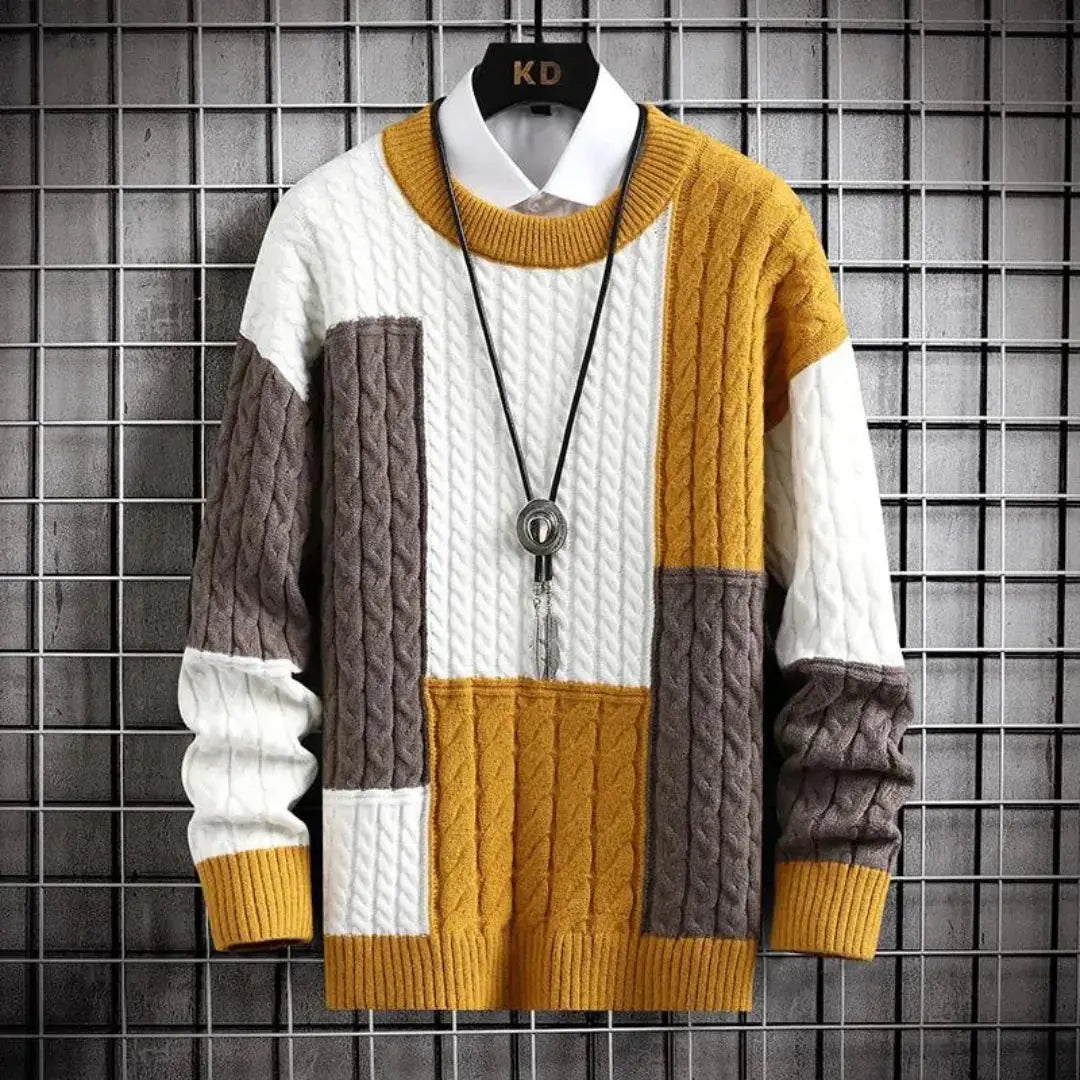 Men's Knitted Long Pullover
