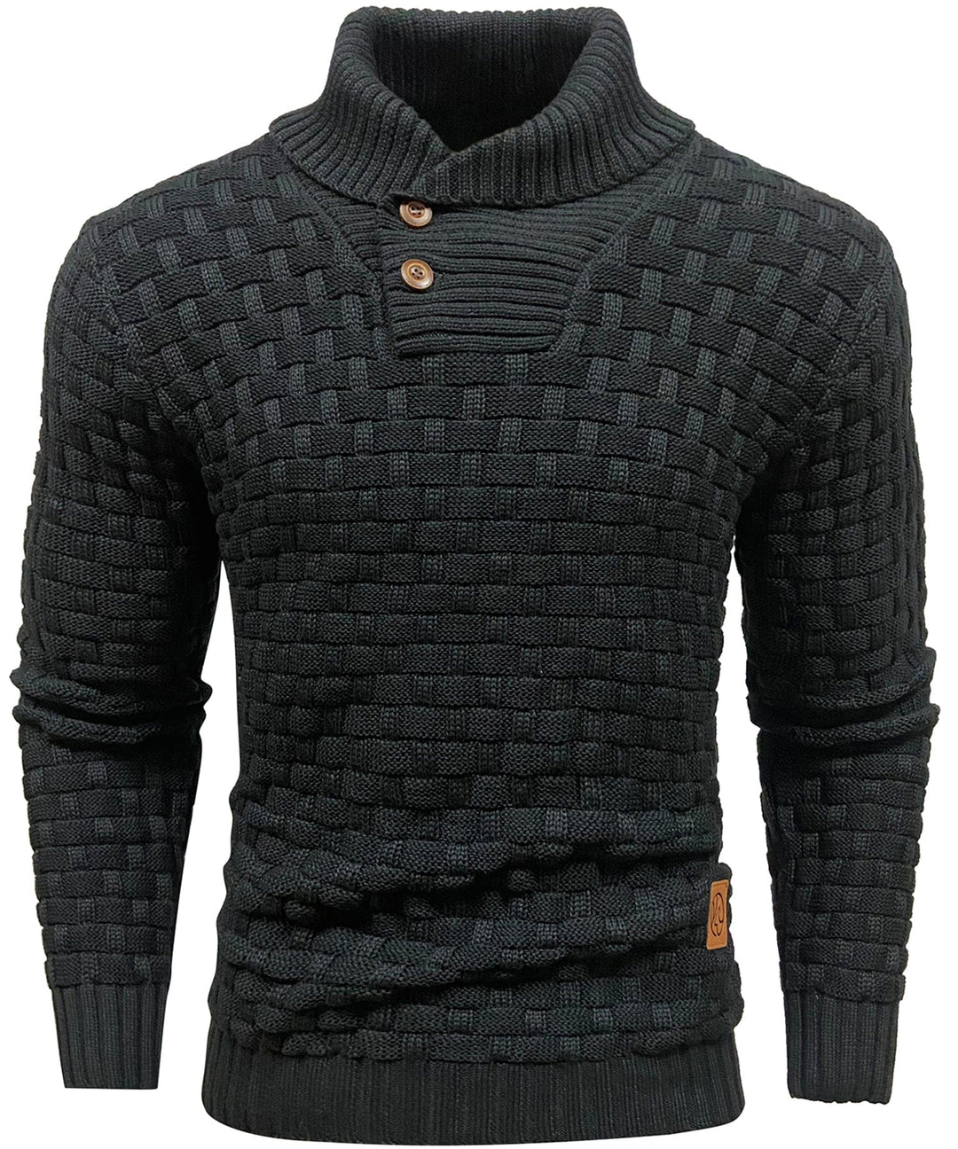 Classic Men's Sweater with Ribbed Cuffs