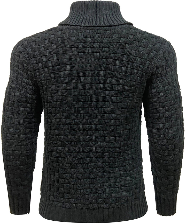 Classic Men's Sweater with Ribbed Cuffs