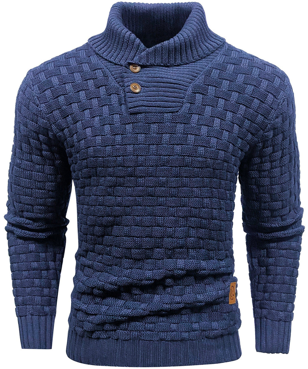 Classic Men's Sweater with Ribbed Cuffs