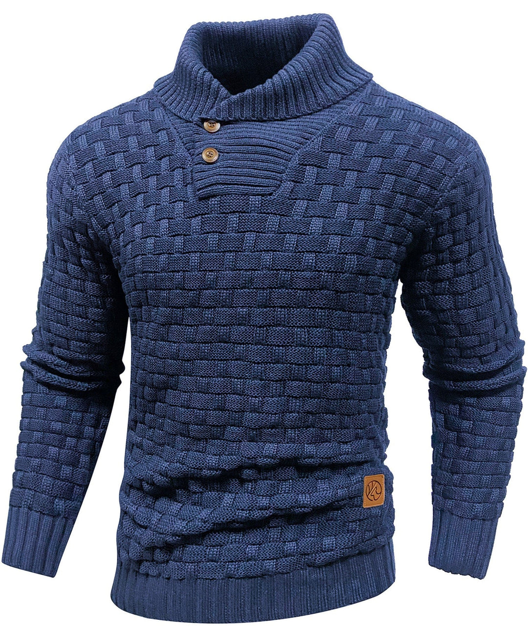 Classic Men's Sweater with Ribbed Cuffs