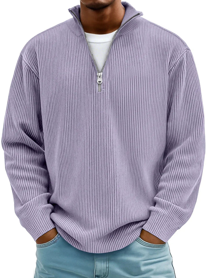 Men's Winter Quarter-Zip Pullover Sweater