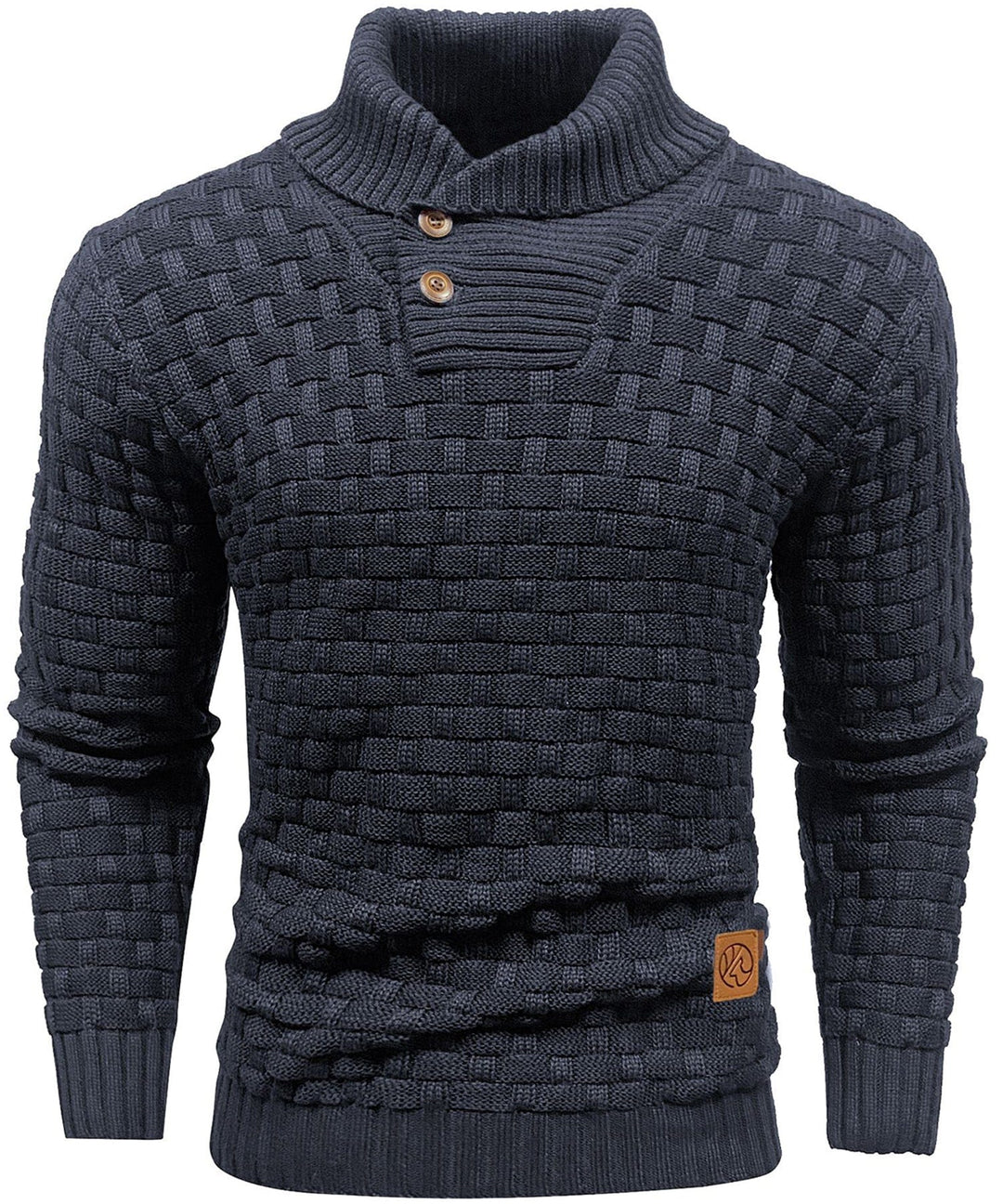 Classic Men's Sweater with Ribbed Cuffs