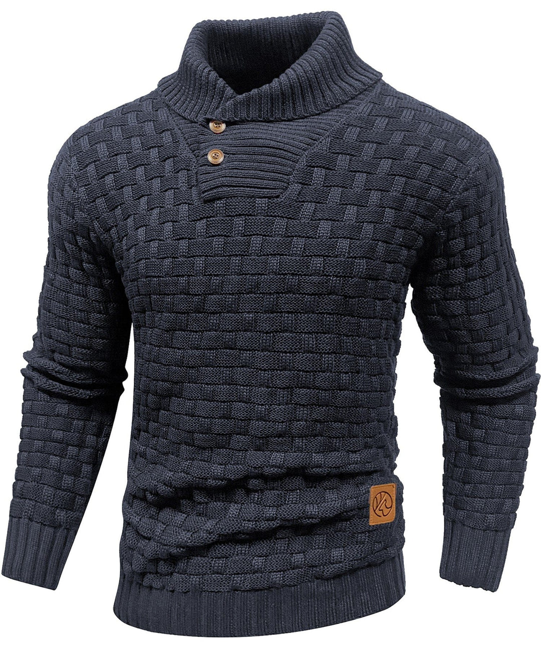 Classic Men's Sweater with Ribbed Cuffs