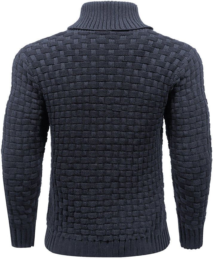 Classic Men's Sweater with Ribbed Cuffs