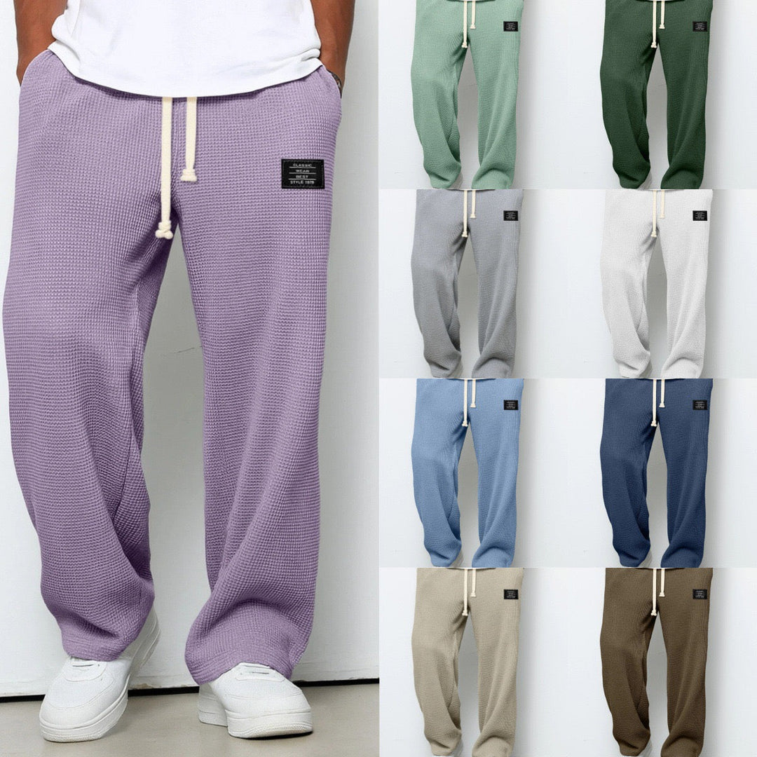 Men's Wide-Leg Walking Trousers