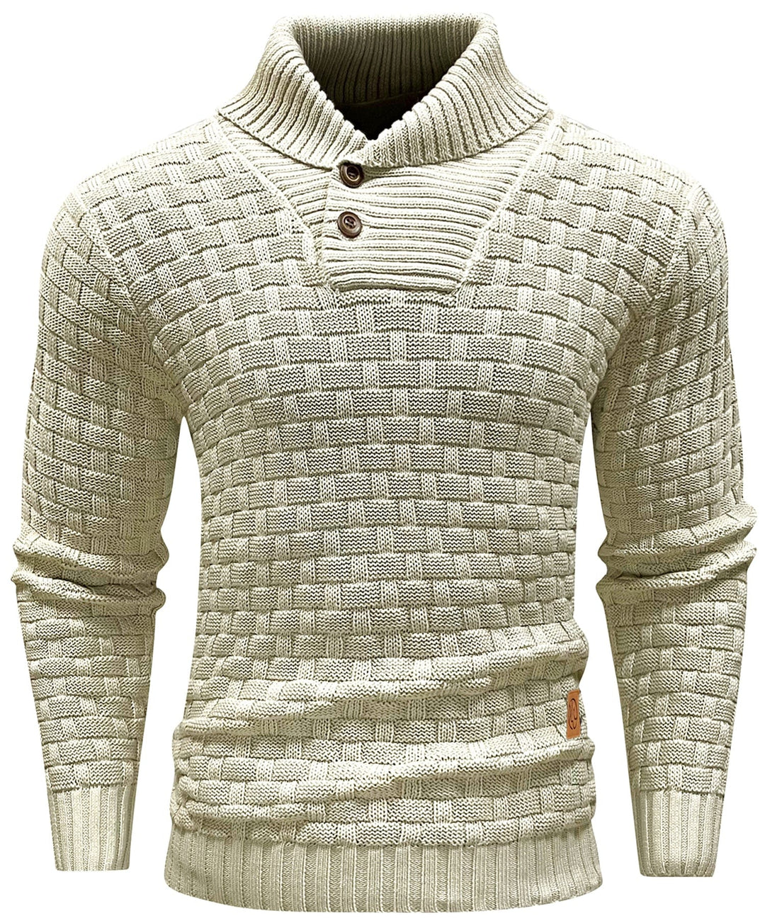 Classic Men's Sweater with Ribbed Cuffs