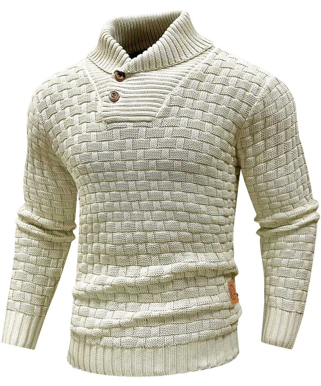 Classic Men's Sweater with Ribbed Cuffs