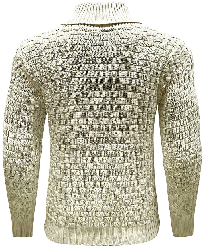 Classic Men's Sweater with Ribbed Cuffs