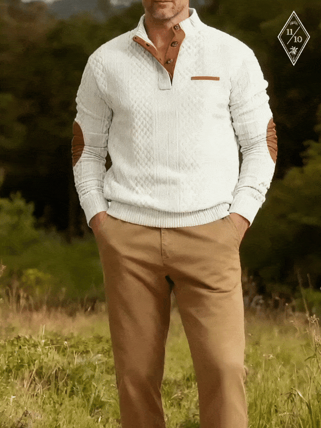 Casual Men's Cable Knit Sweater