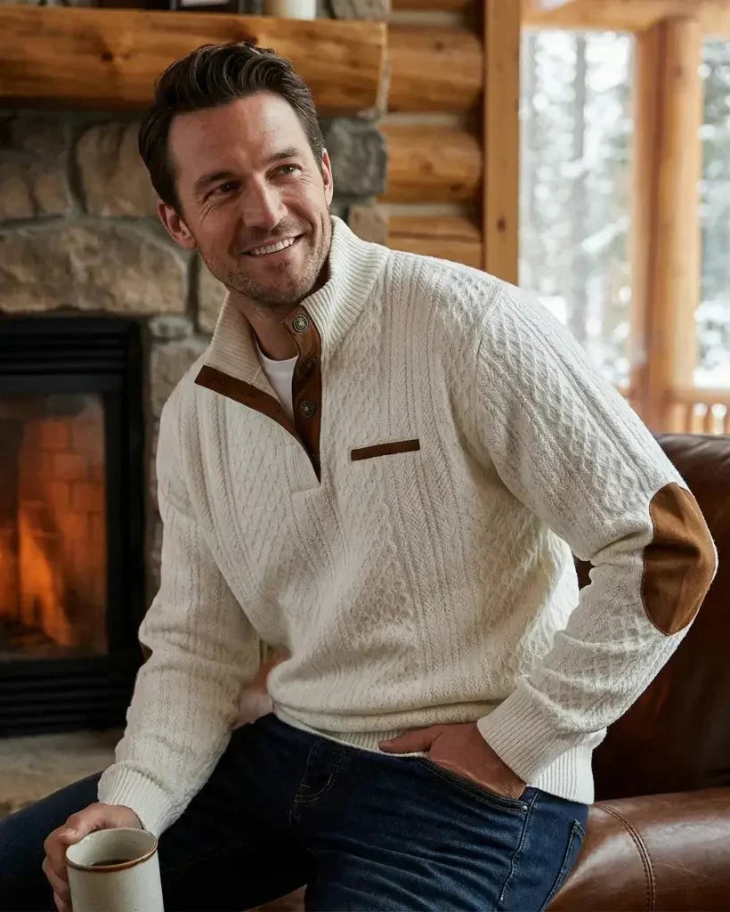 Casual Men's Cable Knit Sweater