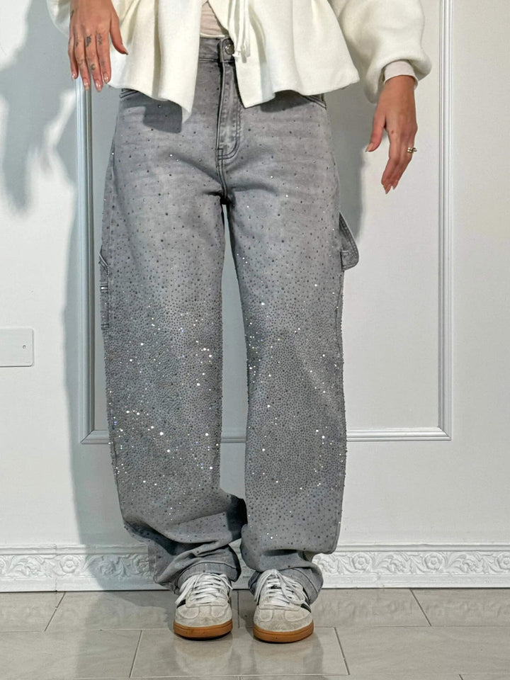 Women's Wide-Leg Baggy Trousers