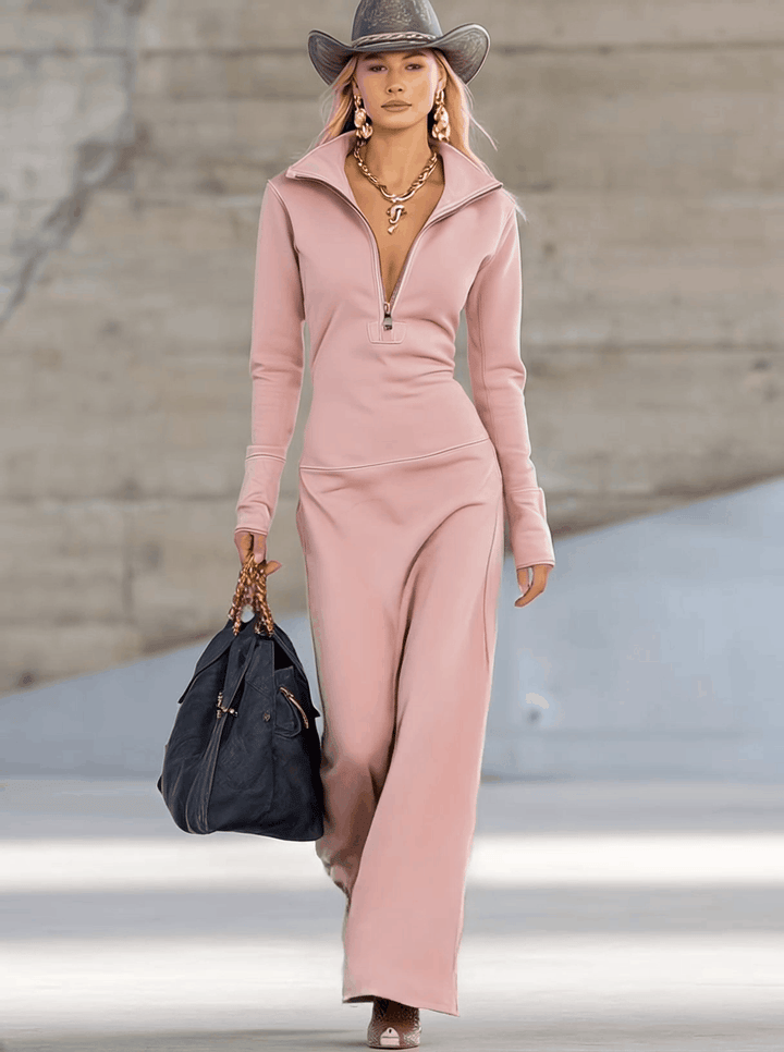Women's Contemporary Long Sleeve Dress | Cozy Fit