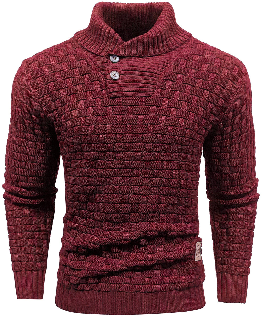 Classic Men's Sweater with Ribbed Cuffs