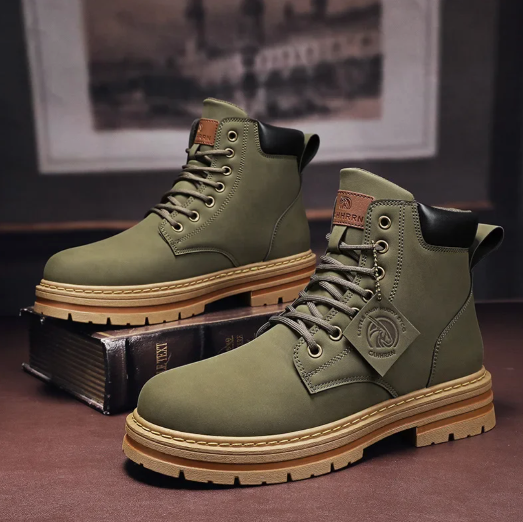 Men's Platform Lace-Up Boots