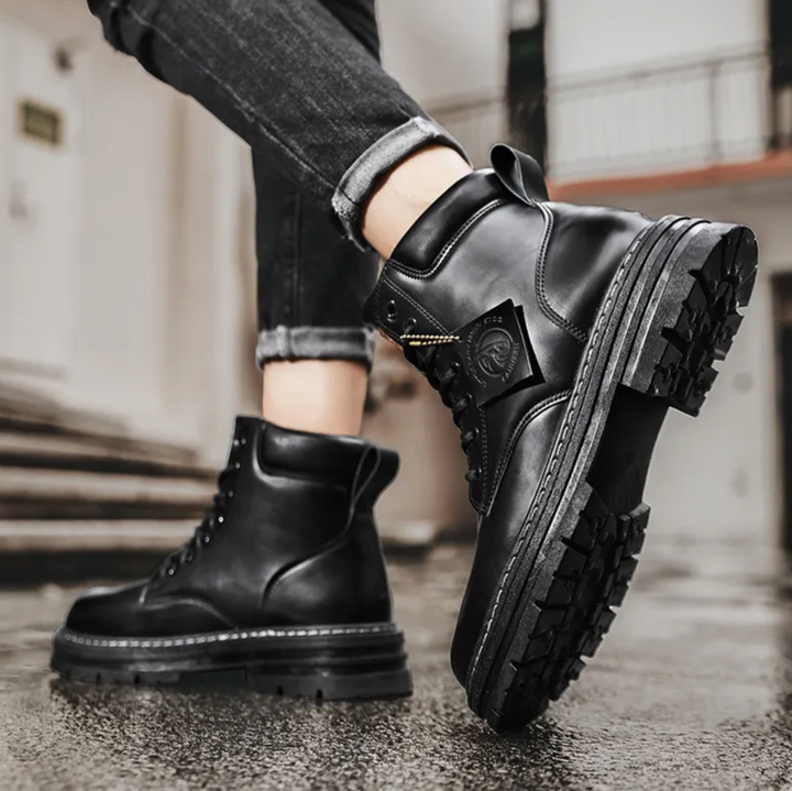 Men's Platform Lace-Up Boots