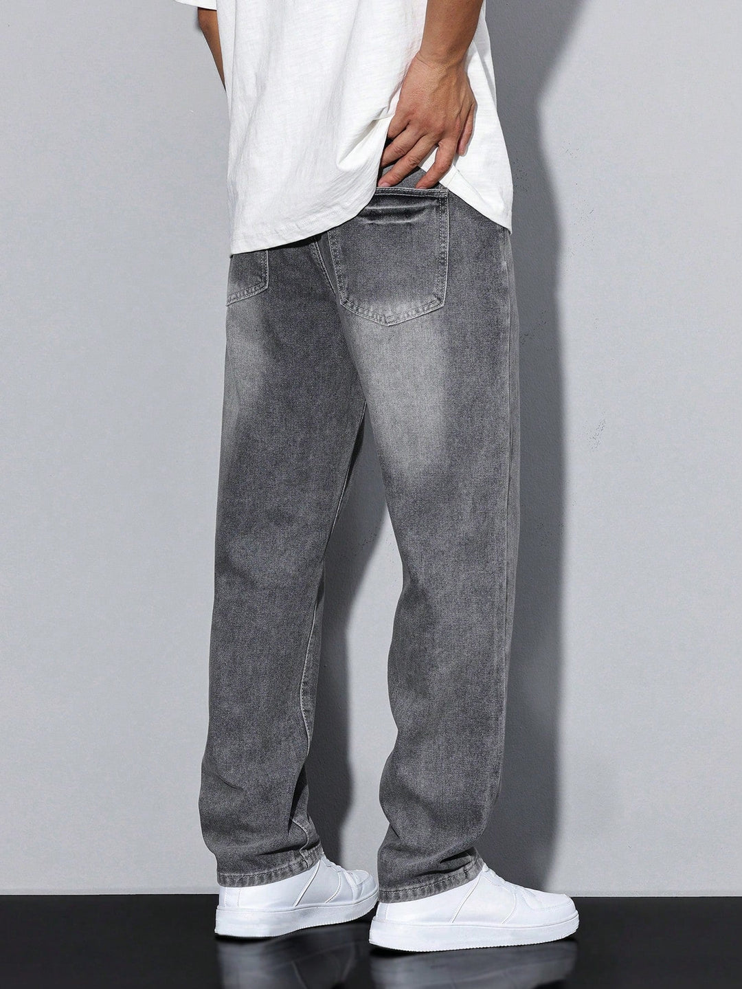 Men's Wide Leg Casual Jeans