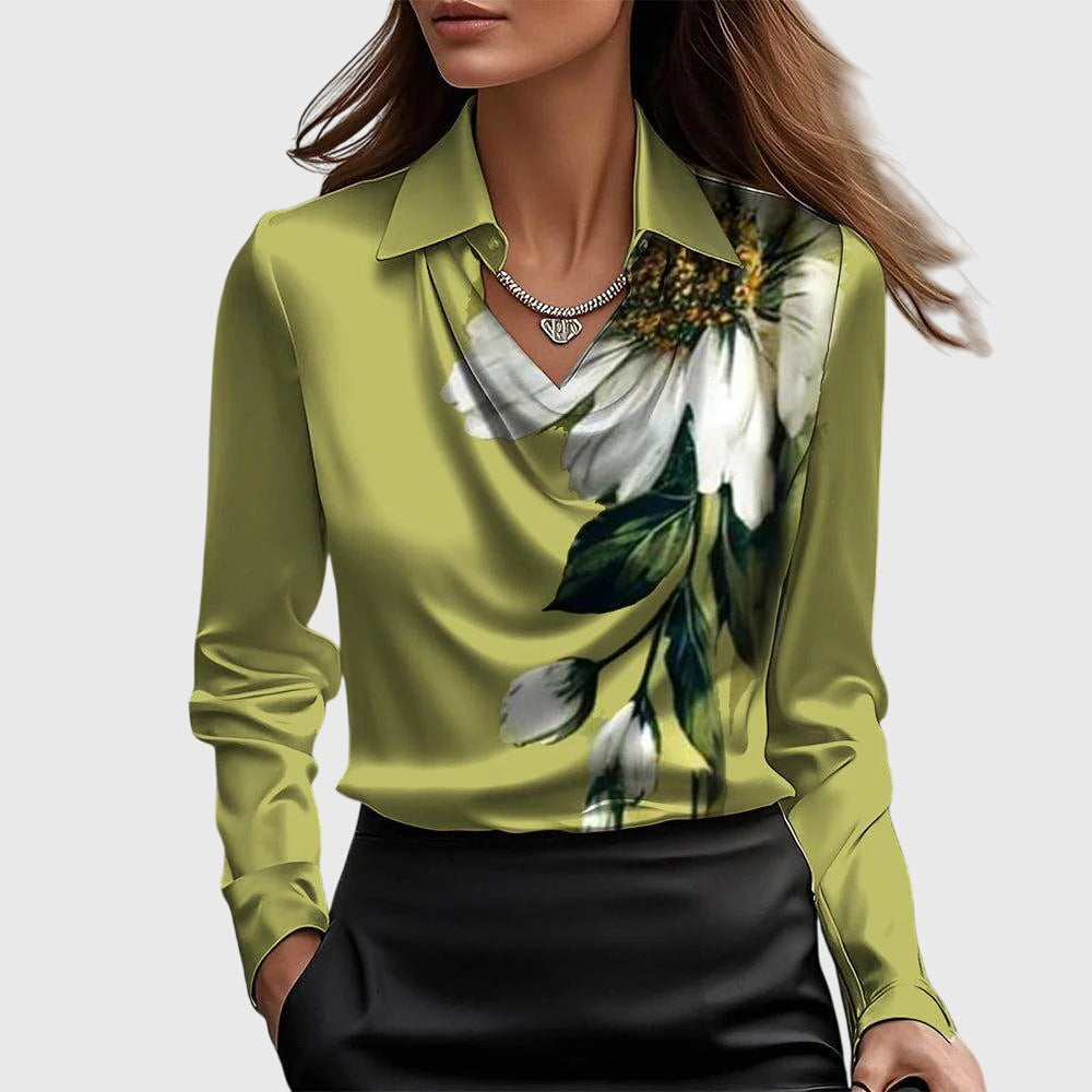 Women's Sophisticated Long Sleeve Blouse