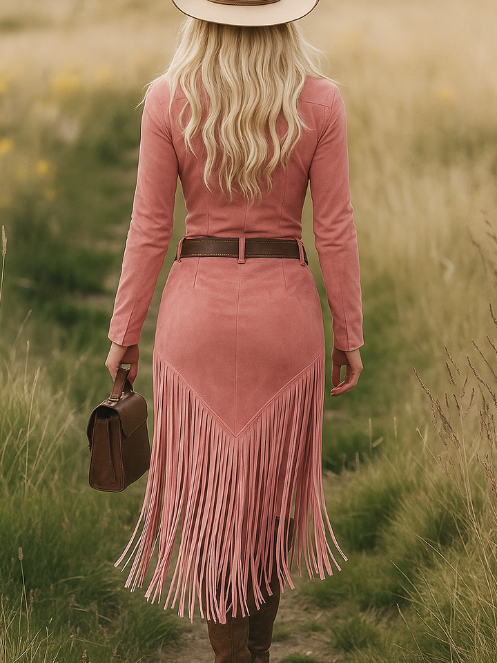 Women's Unique Fringed Western Dress