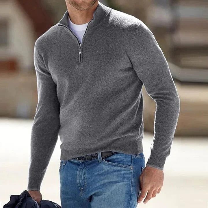 Comfortable Men's Classic Knit Sweater