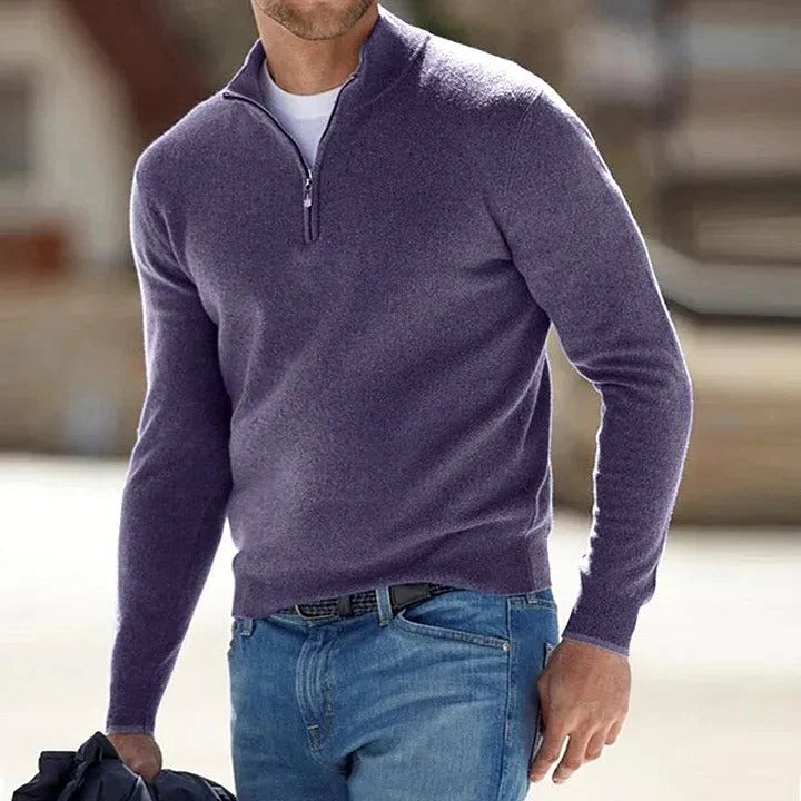 Comfortable Men's Classic Knit Sweater