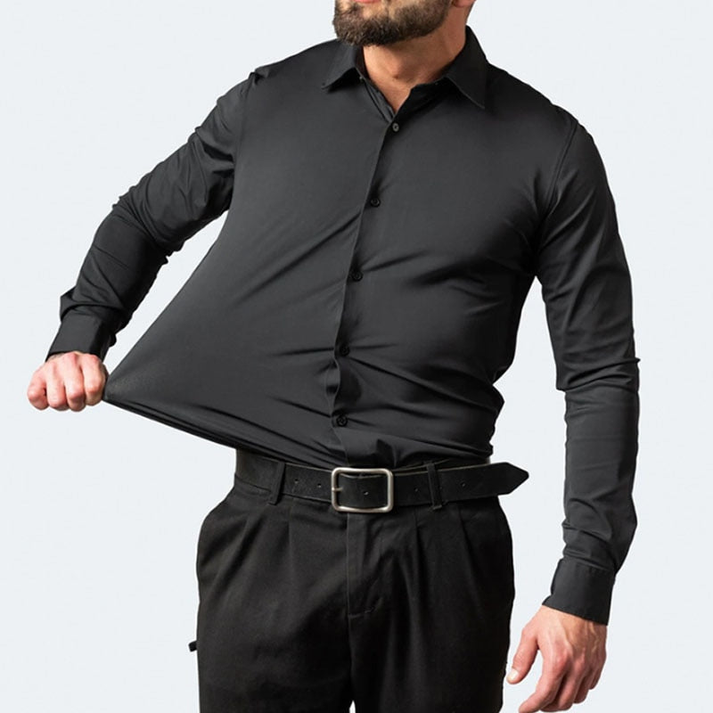Men's Long Sleeve Stretch Shirt